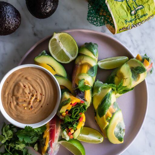 Mango and Avocado Summer Rolls