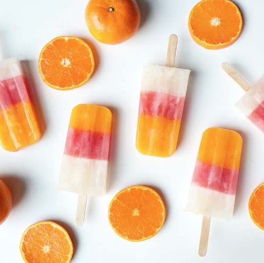 Layered Clementine Popsicle