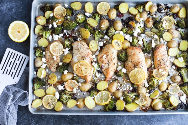 Sheet Pan Greek Chicken & Vegetables2-1