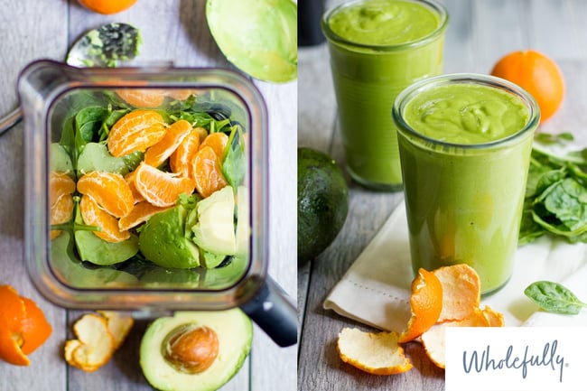 Wholefully Clementine and Avocado Smoothie