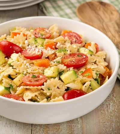 summer pasta salad creamy lemon dressing