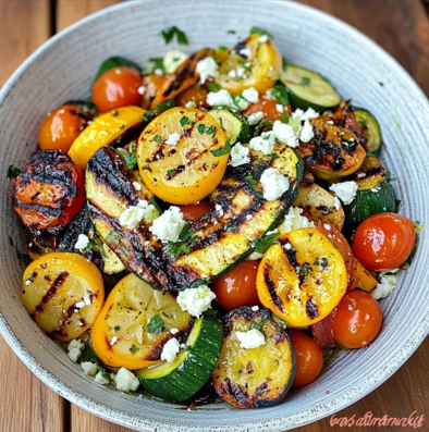 Grilled Vegetable Salad with Citrus Vinaigrette